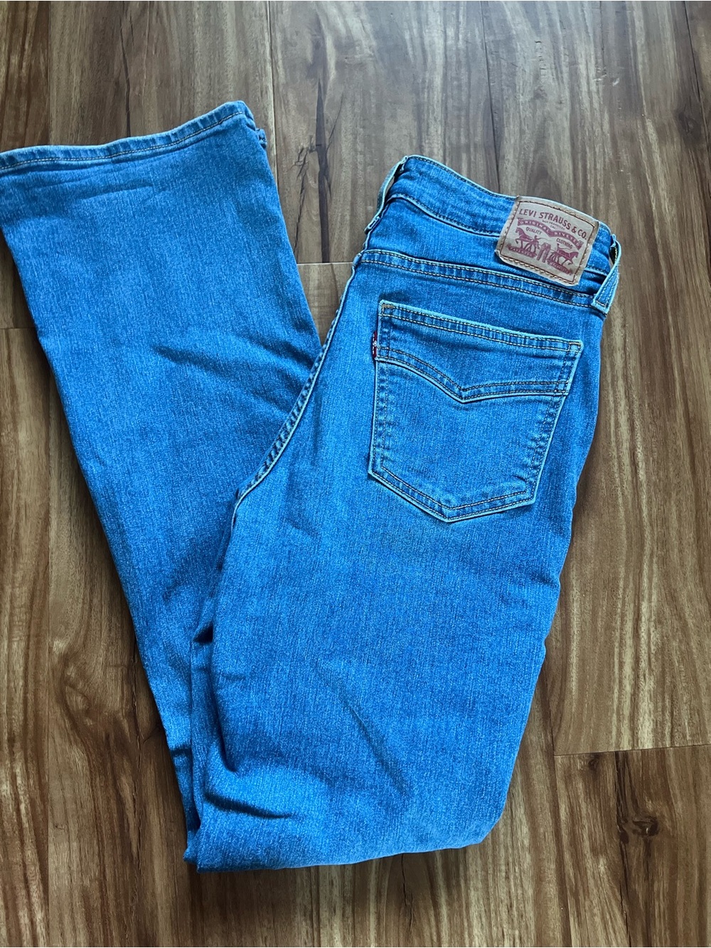 Levi's Blue Straight-Leg Denim Jeans